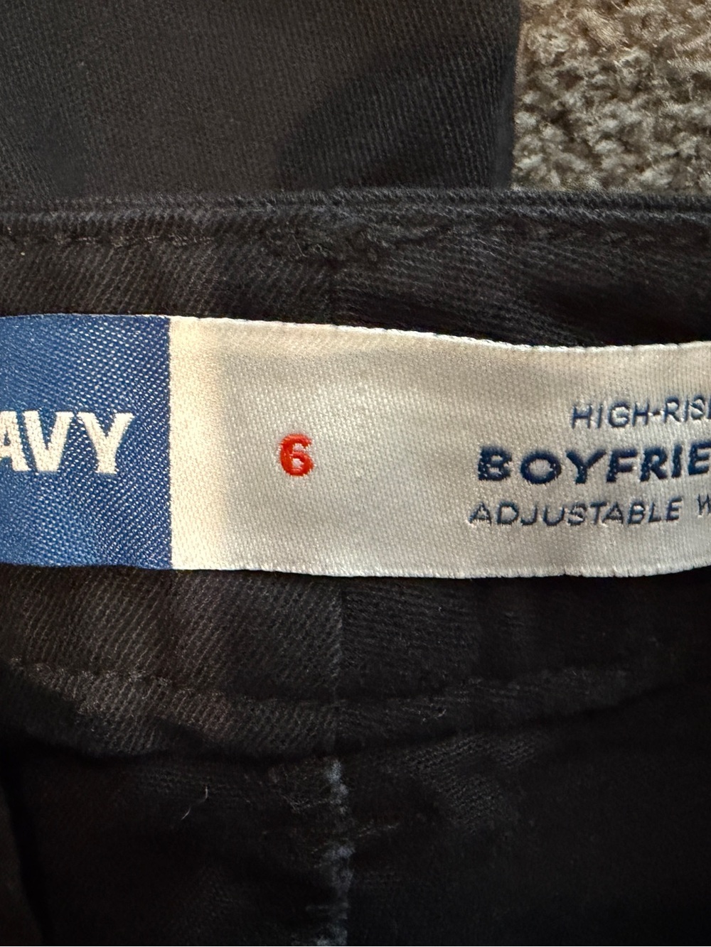 Old Navy black High rise boyfriend pants - Picture 9 of 11